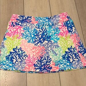 GUC Lulu B Colorful Coral Print Women's Skort Size S